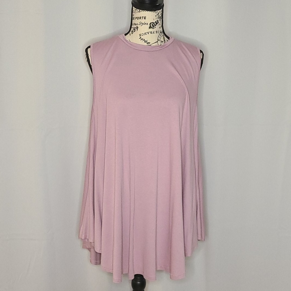 Lane Bryant Tops - Lane Bryant Lilac Crepe Swing Tank
